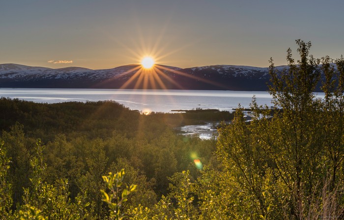 Midnight Sun, Abisko, Sweden