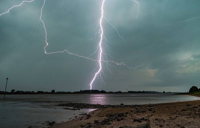 Thunderstorm over Ewijk, Netherlands